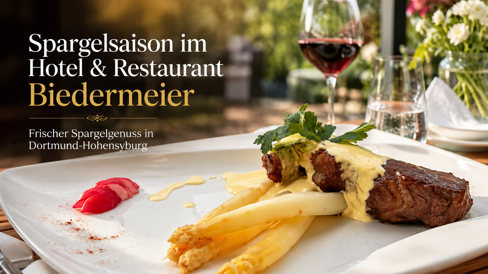Spargelsaison im Hotel & Restaurant Biedermeier Dortmund
